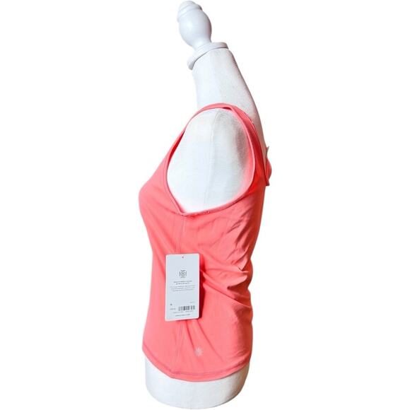 Athleta Pink Fitted Athletic Sporty Workout Tank Top Sz M NWT - Picture 3 of 9